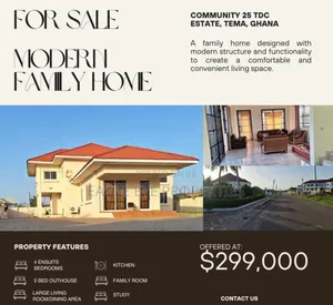 4bdrm House in Tdc Estate Comm. 25, Tema Metropolitan for sale