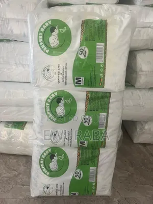50pcs in a Pack High Quality Eco Hygienic Baby Diapers