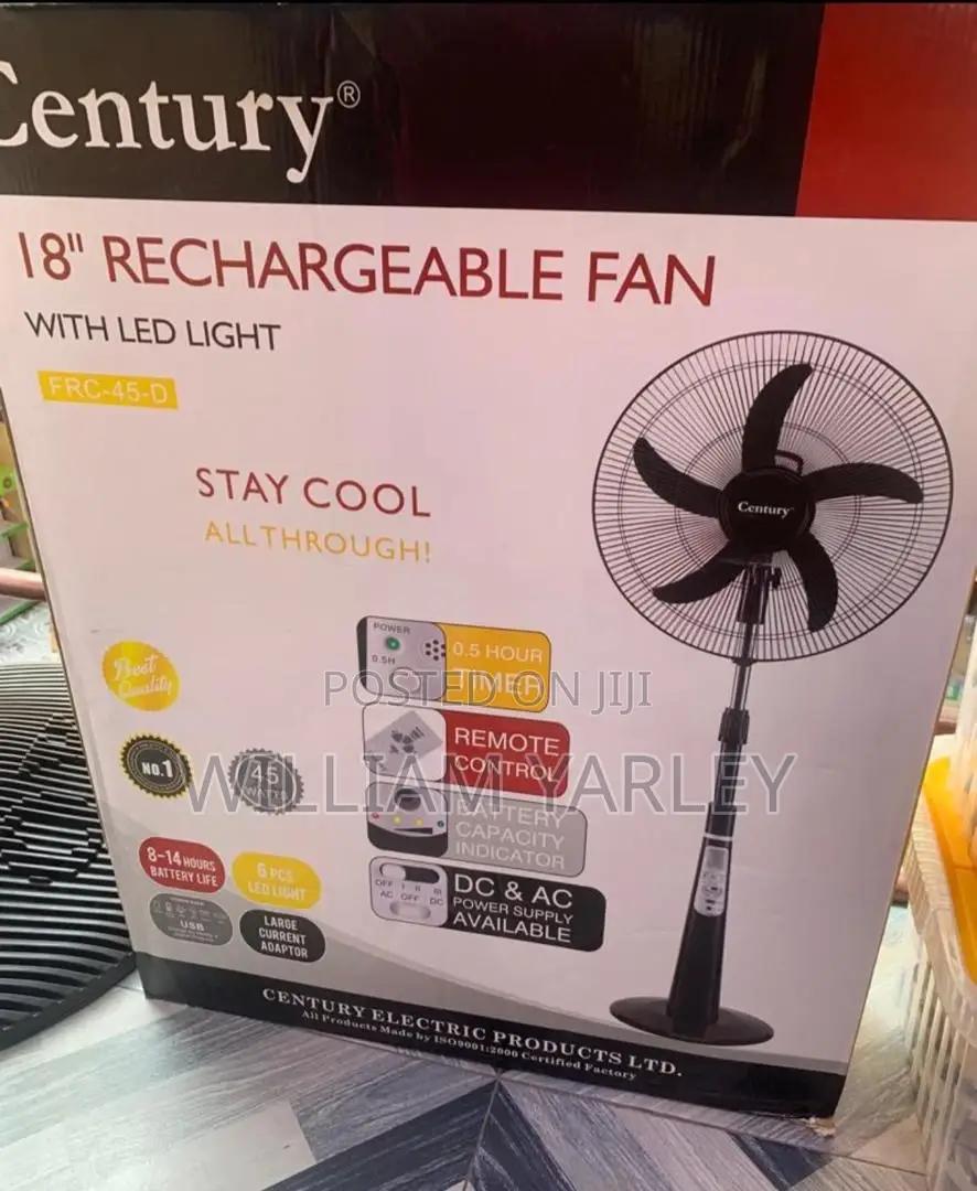 Rechargeable Fan 18” Solar Panel