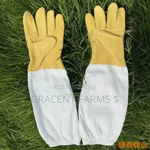 Goatskin Leather Beekeeper's Glove With Elastic Cuff - XL