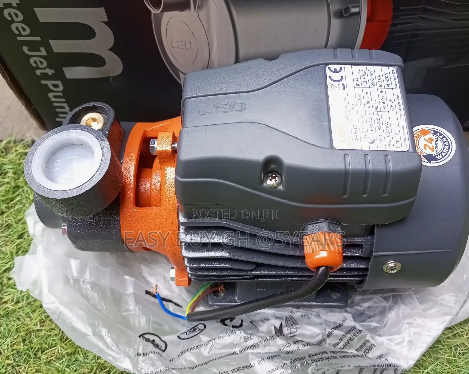 Leo Stainless Pump Quality Engine Plus One Year Warranty.