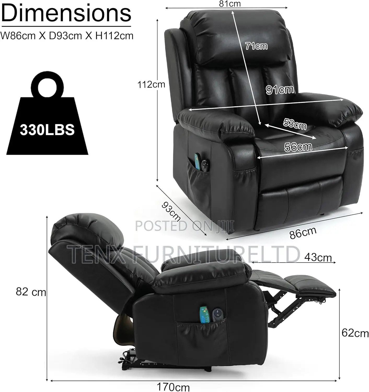 Recliner (Sofa) 5 Massage Modes