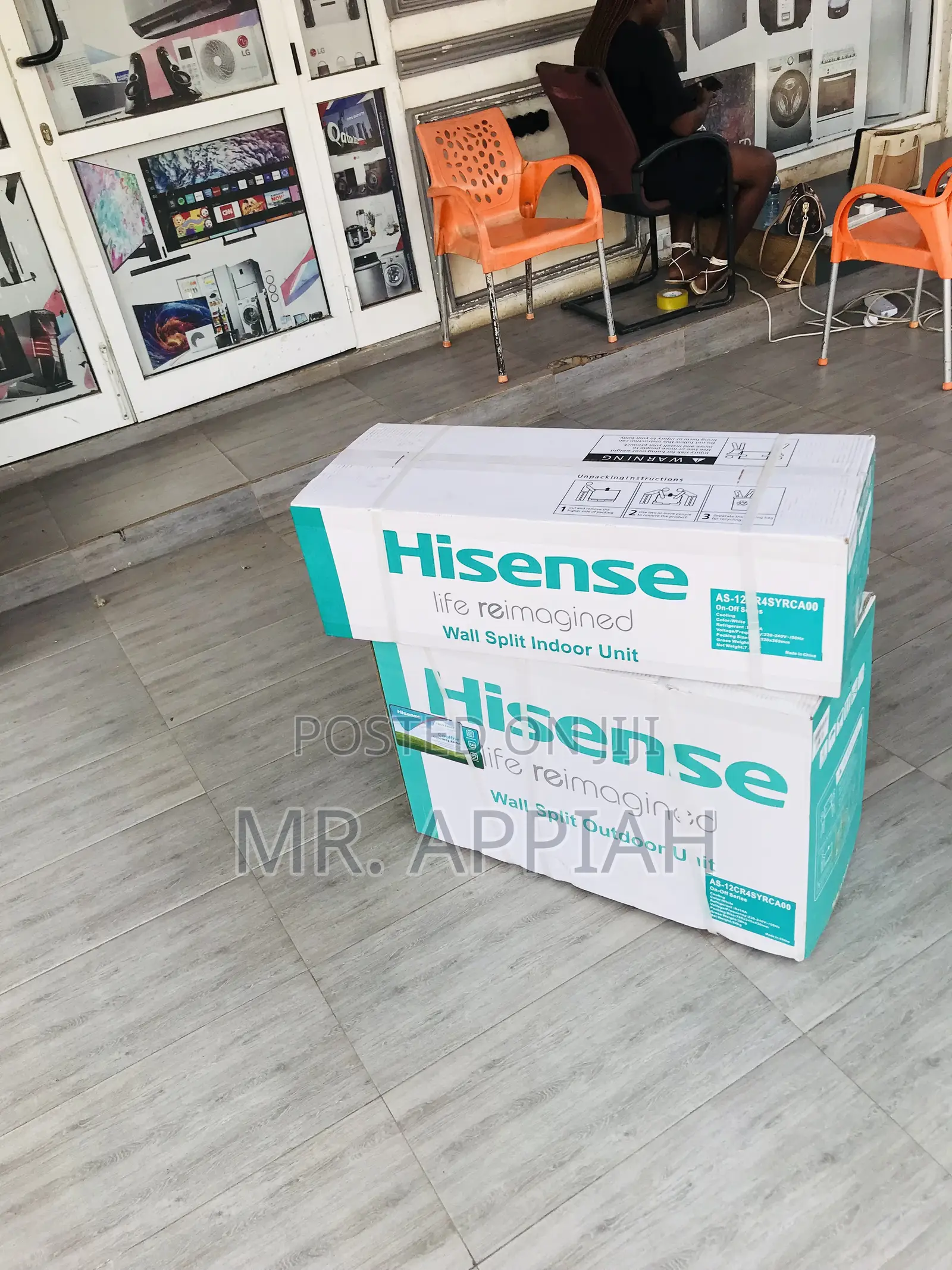 Classic Design Hisense 1.5hp R410 Non Inverter Ac(White).