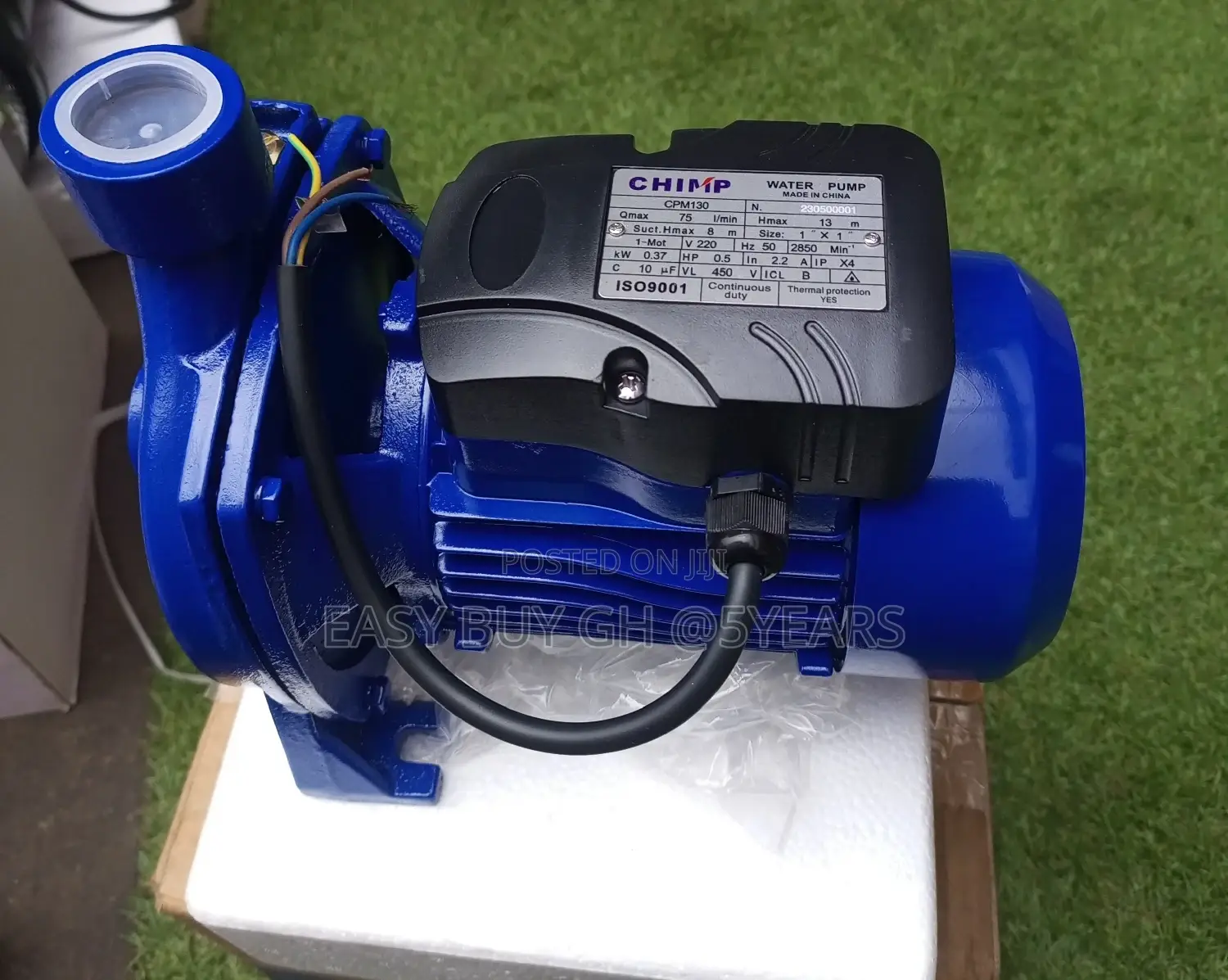 Chimp Water Pump Quality and Affordable One Year Warranty.