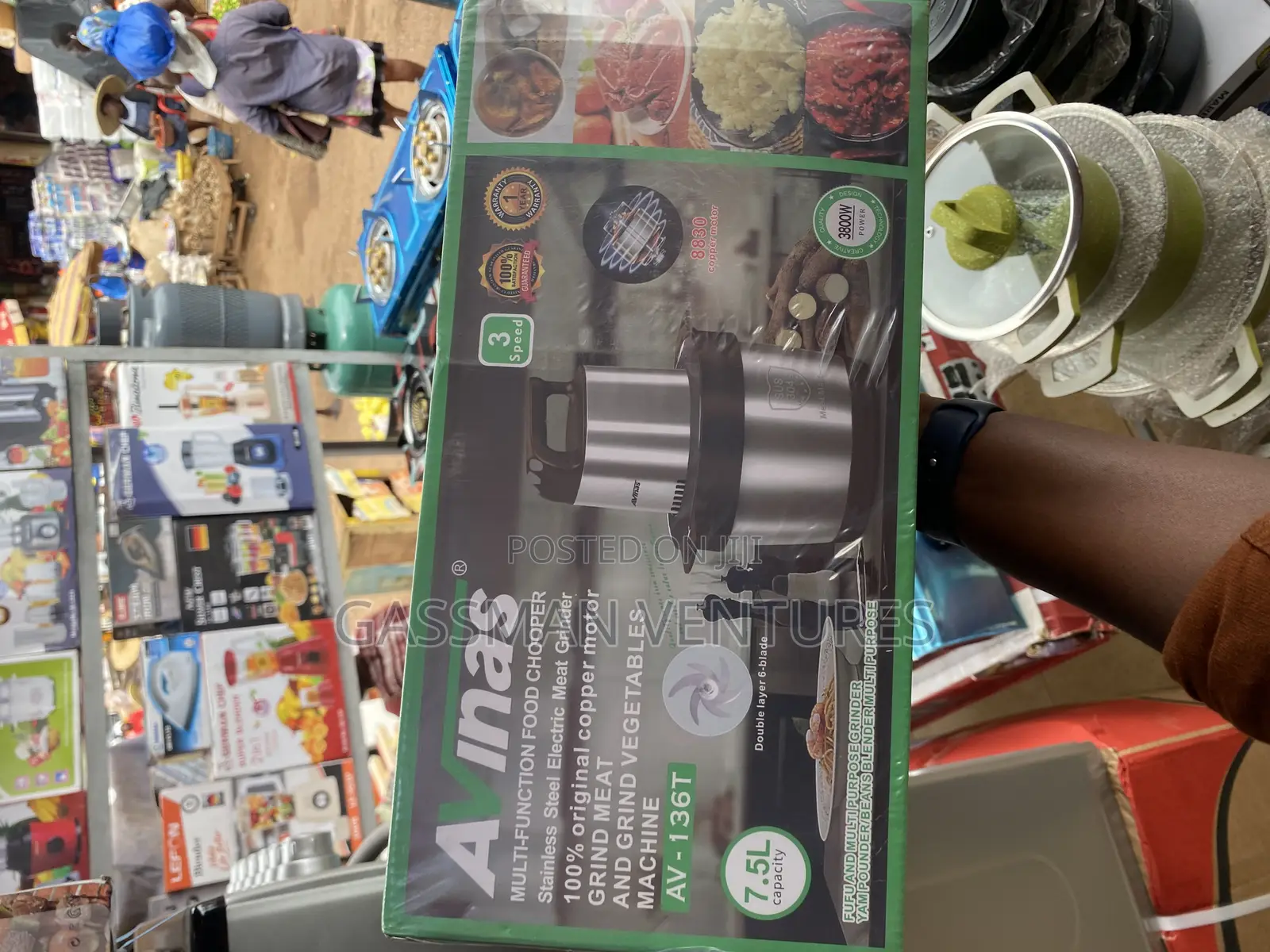7.5L Avinas Fufu , Meat , Vegetables Machine