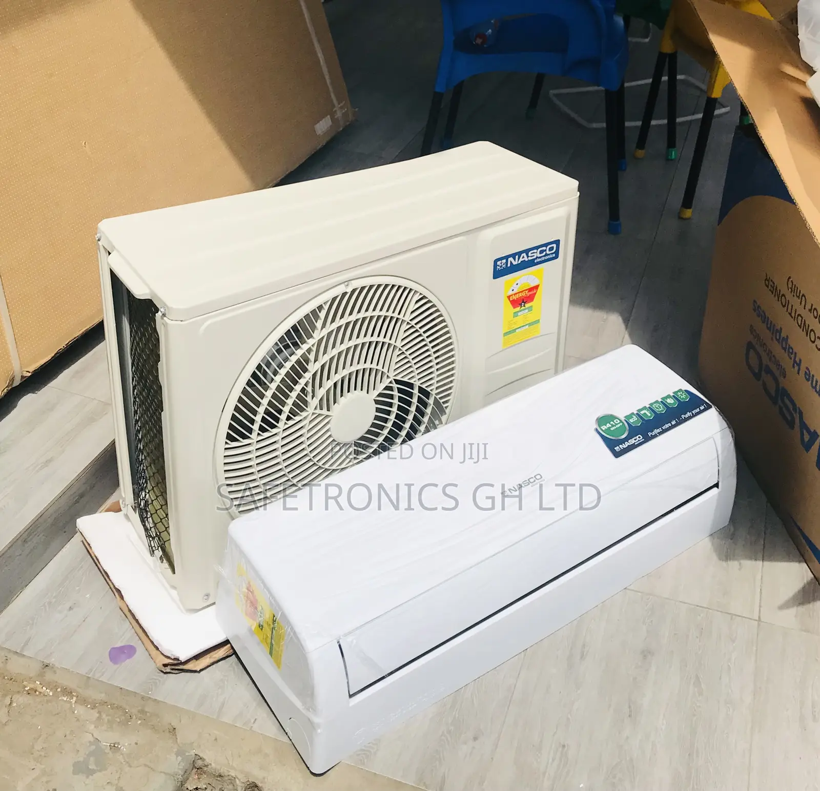 Non-Inverter Nasco R410 Gas 2.0hp White Airconditioner
