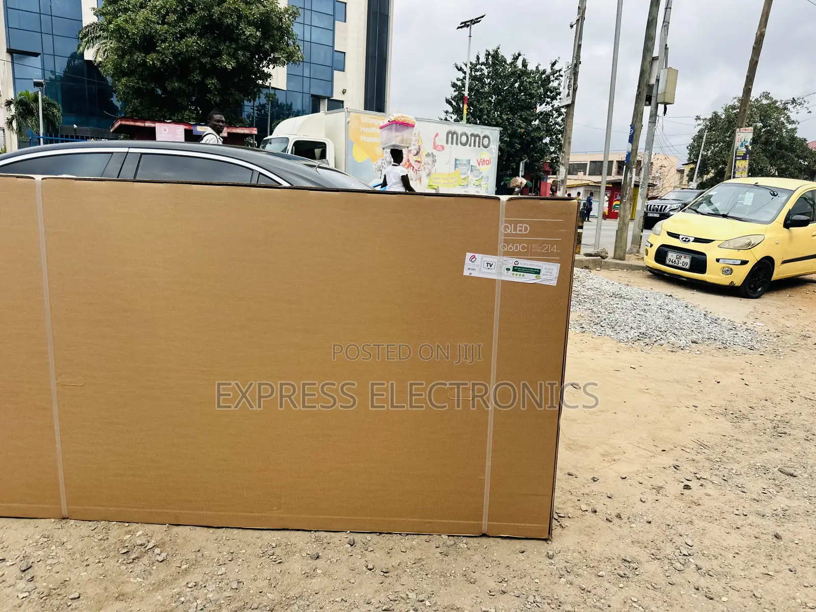 Get a New Slim Black QLED Samsung 85”Q60C Tv 