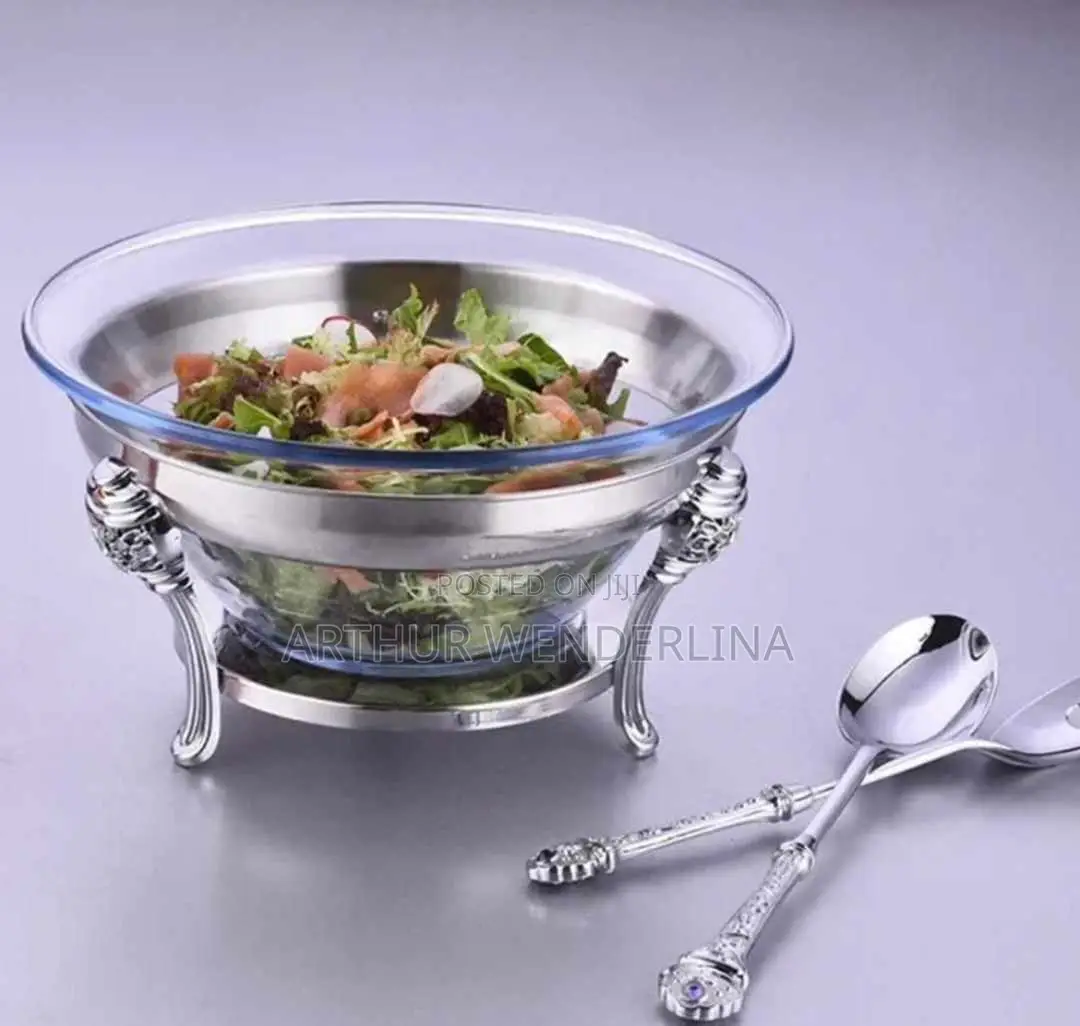 Glass Chaffing Dish Sweetable For Salad Display