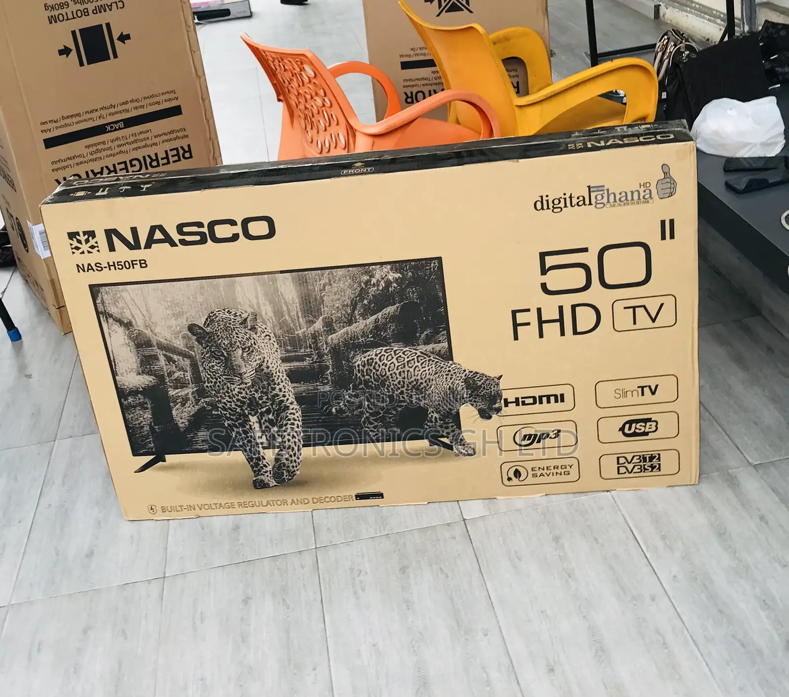 Digital 50 Inch 🥺 Satellite Le Black Tv 😎