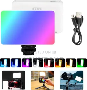 AY-96JSSR RGB Video Light, Portable LED Camera Light