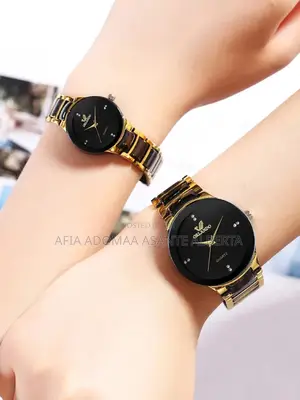 2 Pieces Couple Rhinestone Quartz Watch