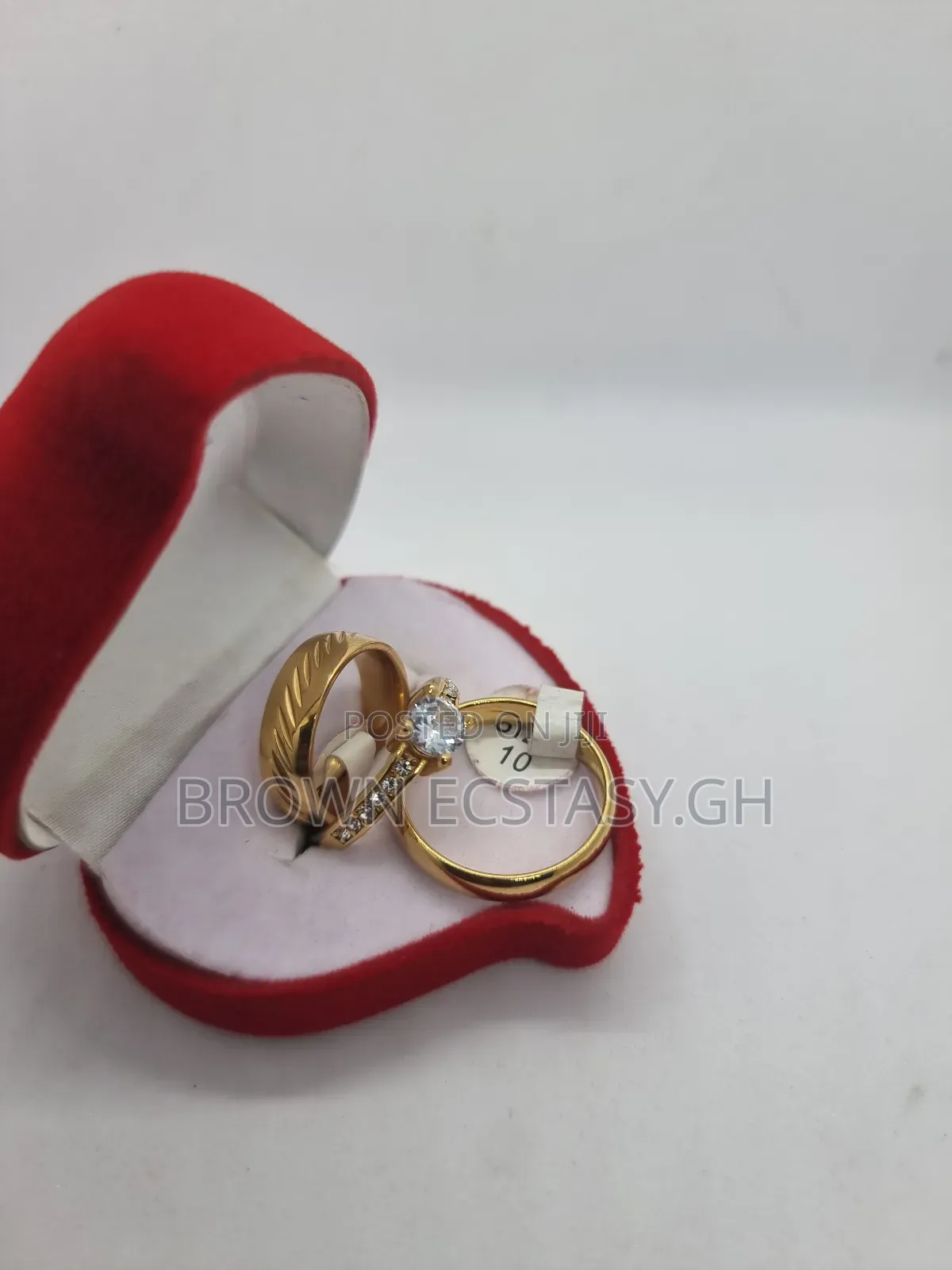 Wedding and Engagement Ring ( 3 Piece )