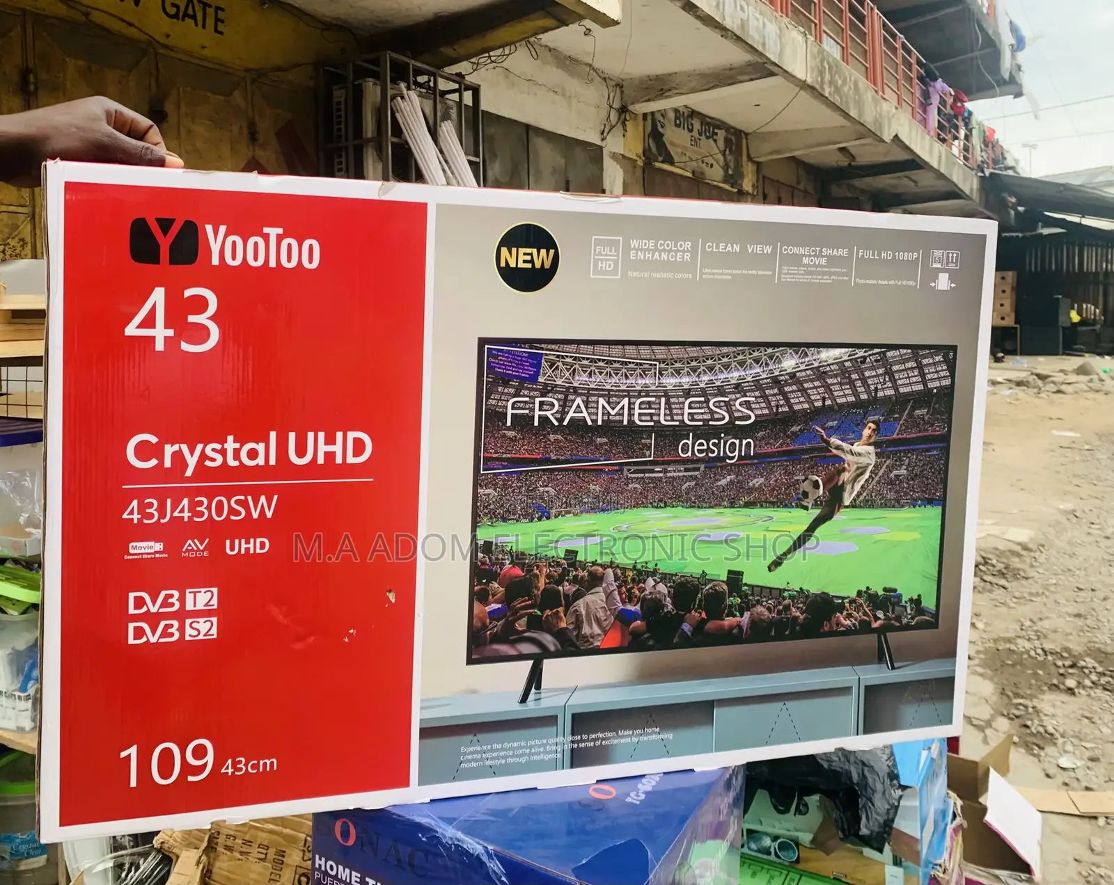 Durable and Affordable Yootoo 43 Inch Crystal Uhd Tv.