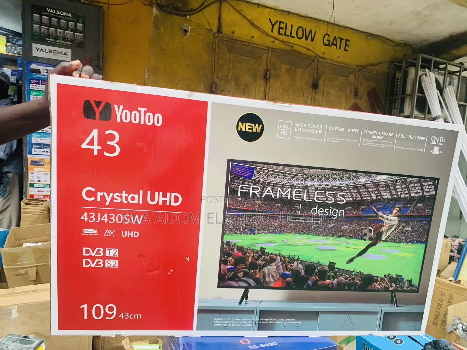High Quality Yootoo 43 Inch Crystal Uhd Television 