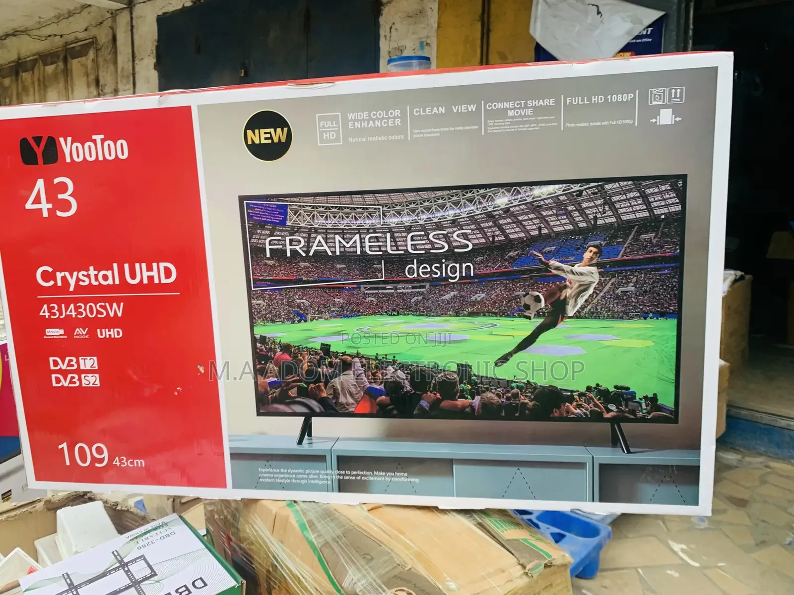 Energy Efficient Yootoo 43 Inch Crystal Uhd Television.