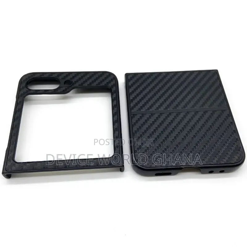 Carbon Fiber Pattern Case for Samsung Z Flip7, 6 5 4 3 2