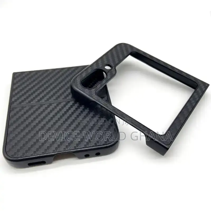 Carbon Fiber Pattern Case for Samsung Z Flip7, 6 5 4 3 2