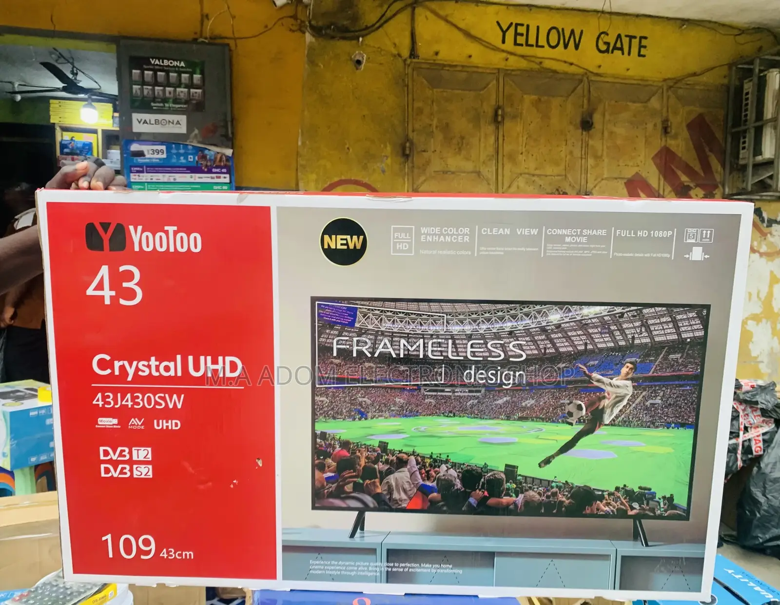 Long Lasting Yootoo 43 Inch Crystal Uhd Television.