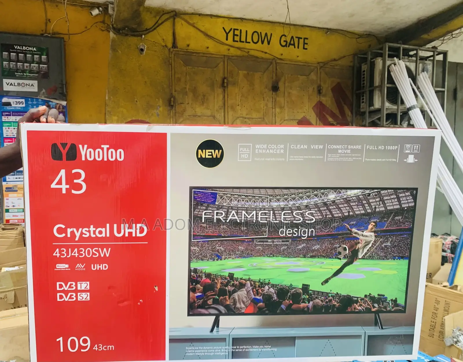 Long Lasting Yootoo 43 Inch Crystal Uhd Television.