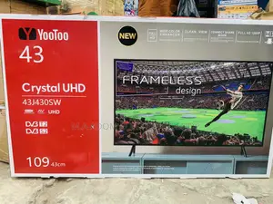 Yootoo 43 Inch Crystal Uhd Frameless Television(Black).