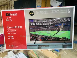 Authentic Yootoo 43 Inch Crystal Uhd Television(Black) 