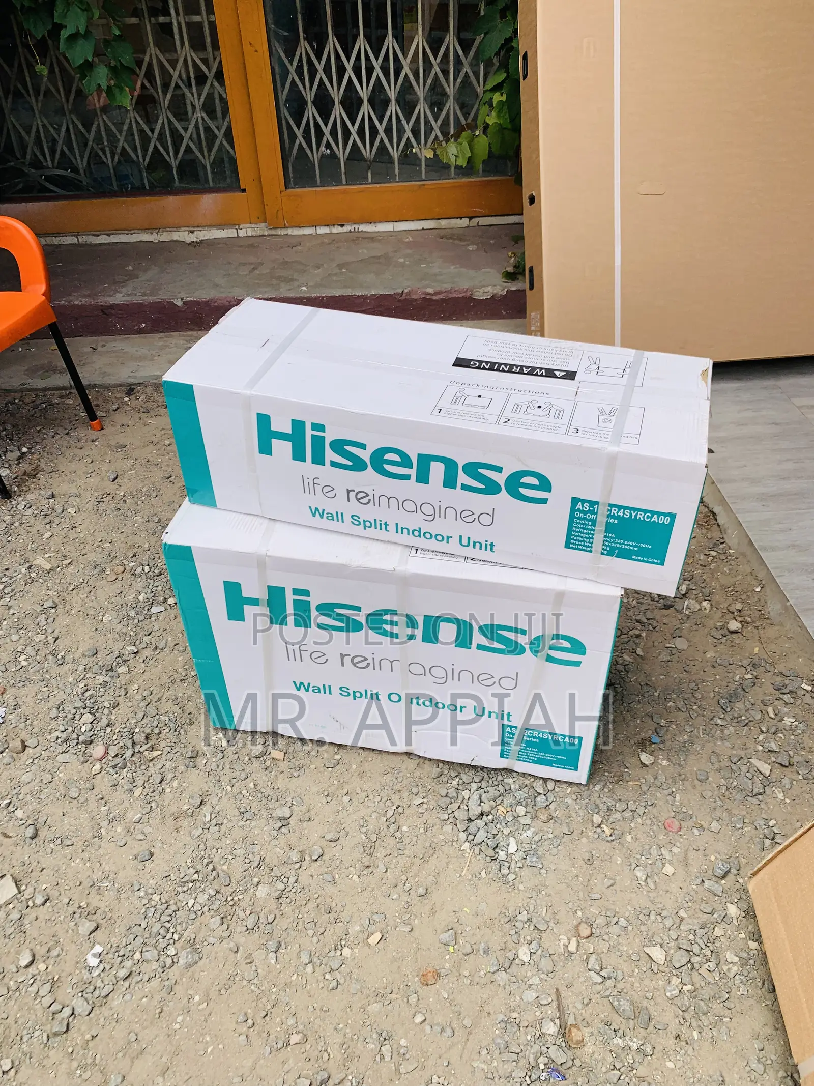 Affordable Hisence 1.5hp R410 Split Non Inverter Ac(White).