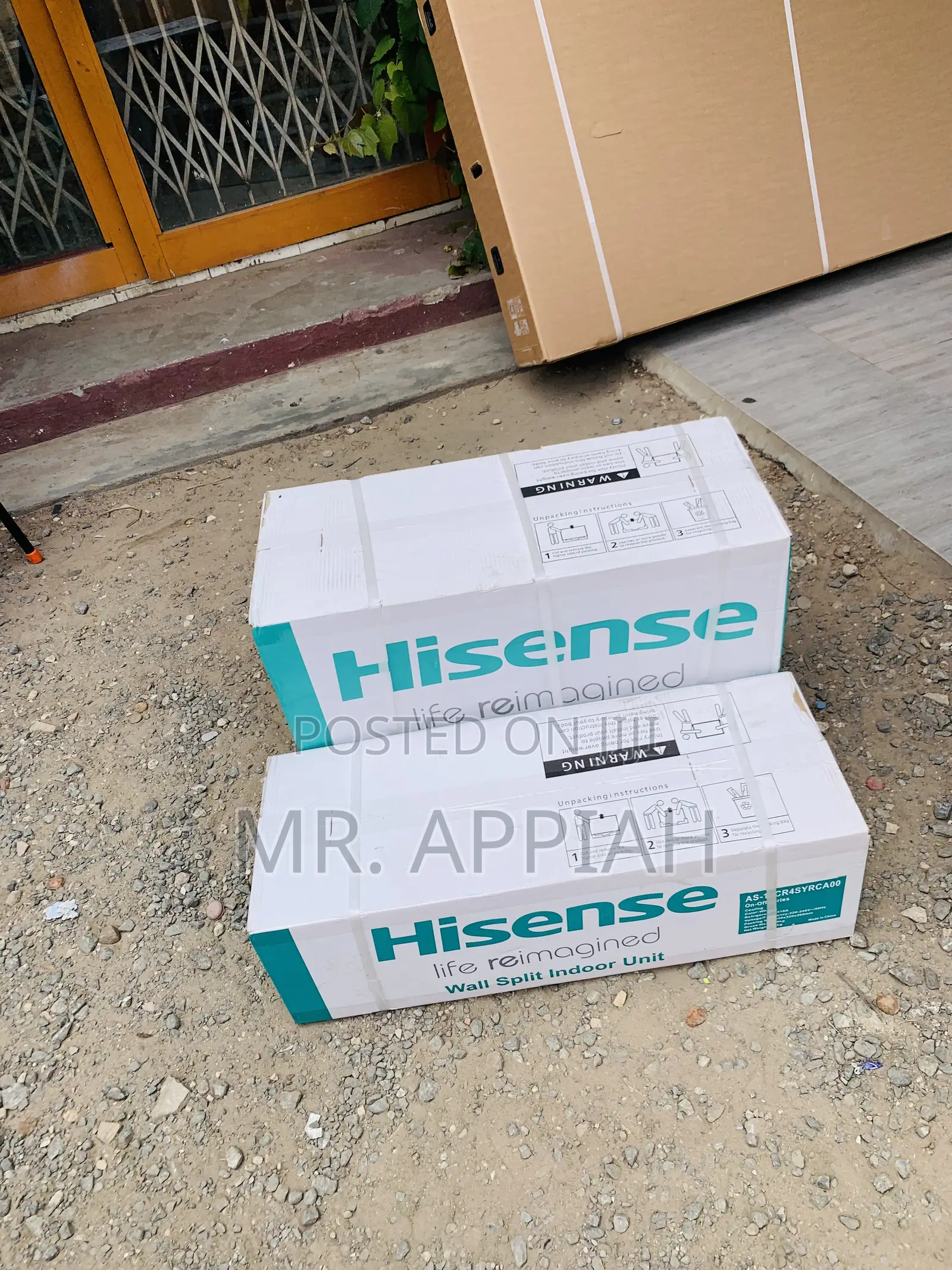 Authentic Hisence 2.5hp R410 Non Inverter Ac(White).