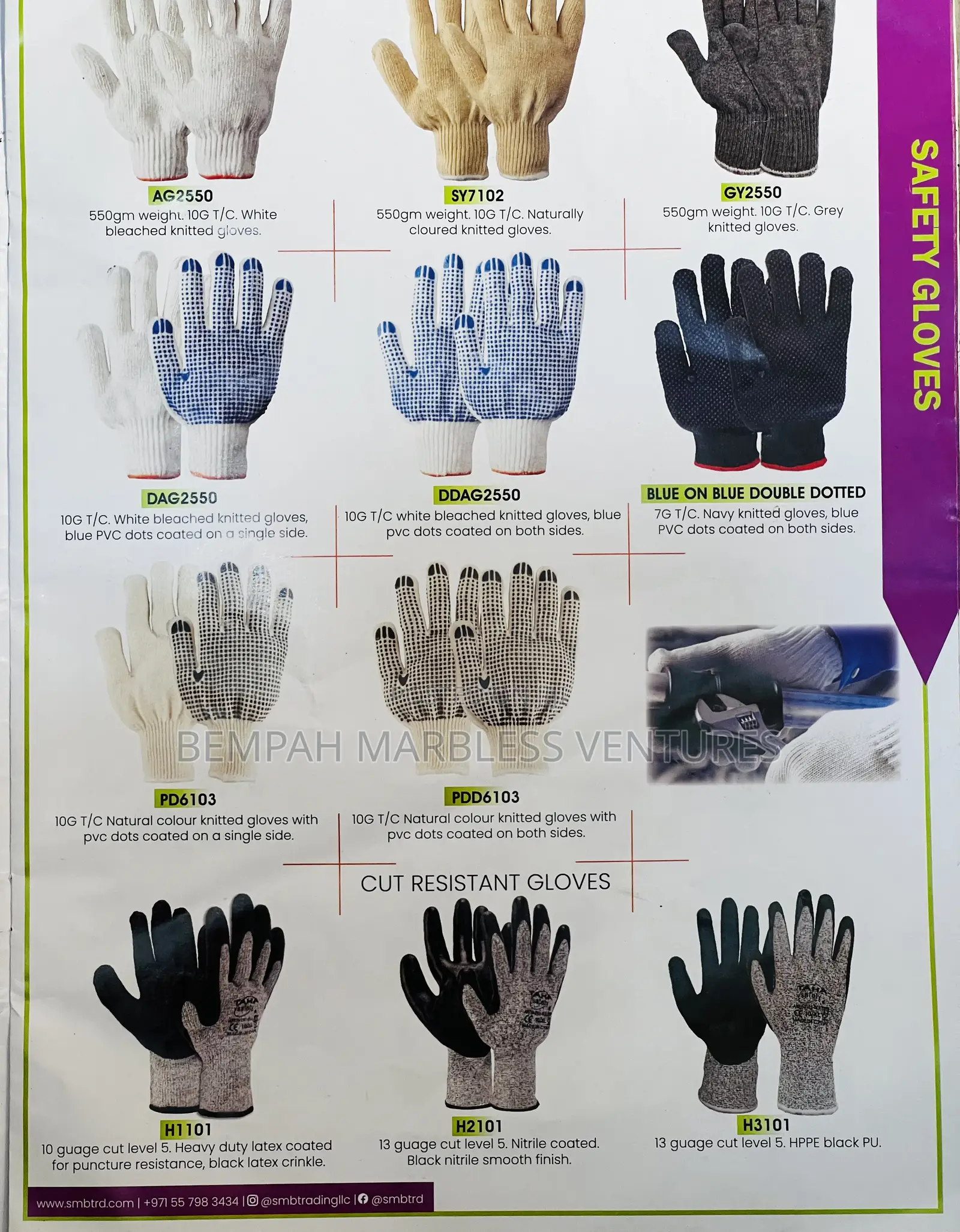 All Types Of Safety Gloves
