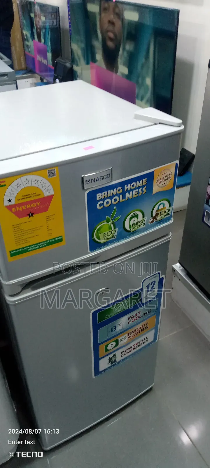 Quality Nasco 95 Littres Double Door Fridge