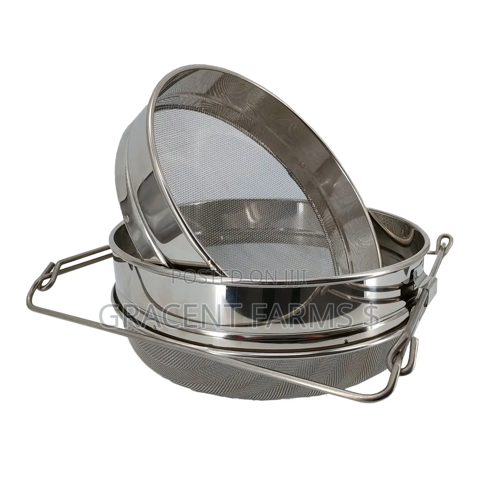 Stainless Steel Double Sieve Honey Strainer
