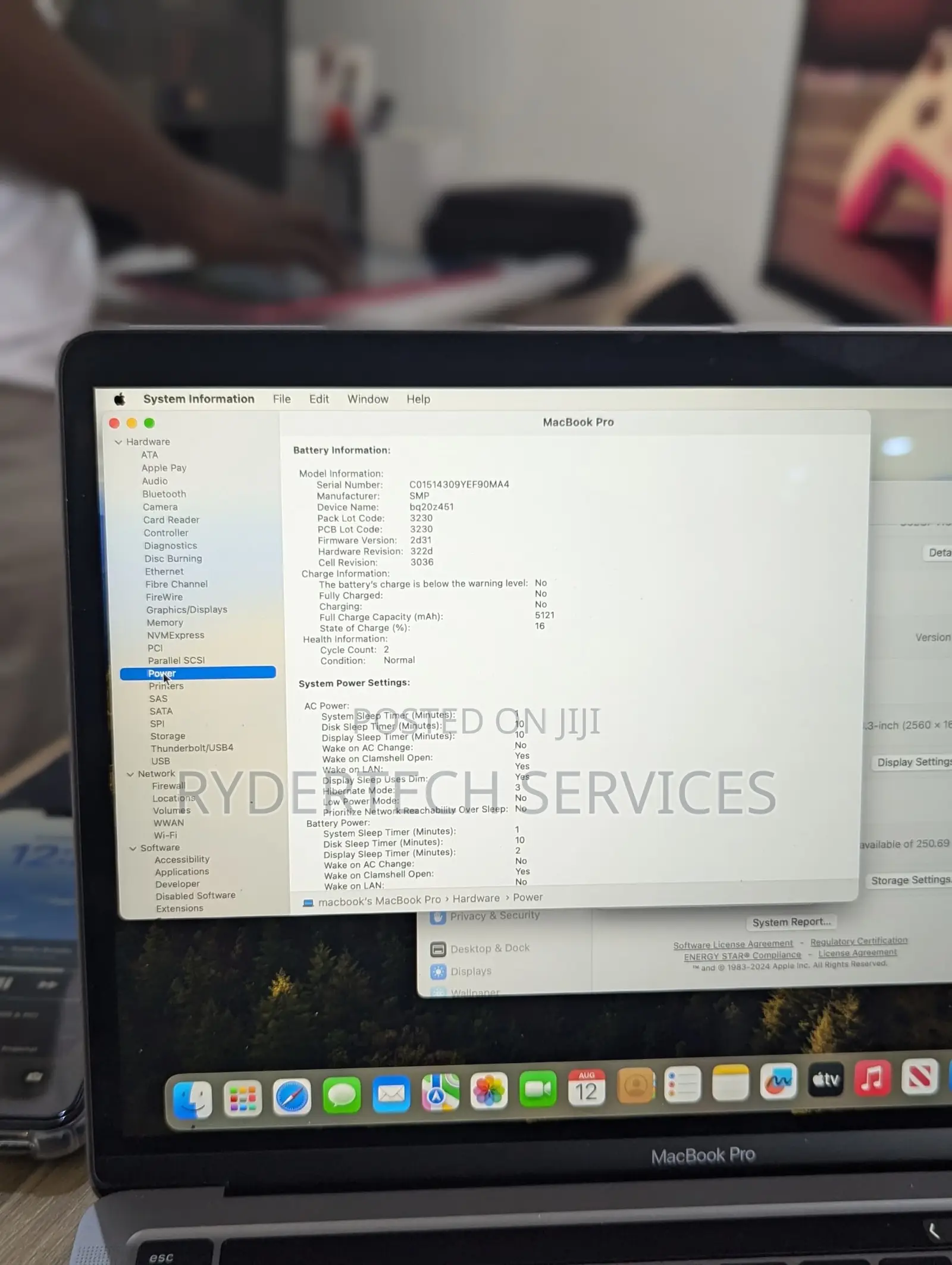 Laptop Apple MacBook Pro 2020 8GB Intel Core i7 SSD 256GB