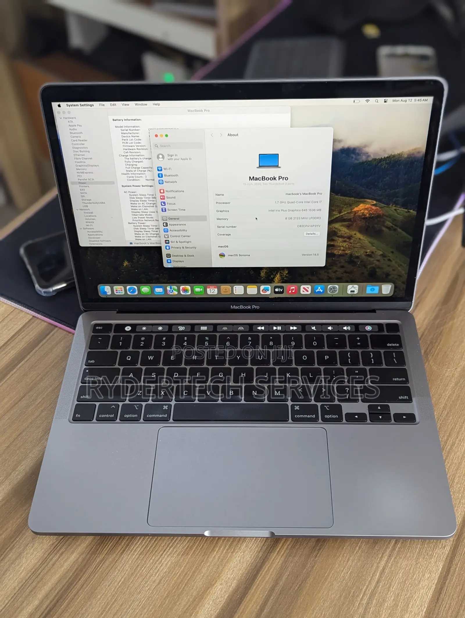 Laptop Apple MacBook Pro 2020 8GB Intel Core i7 SSD 256GB