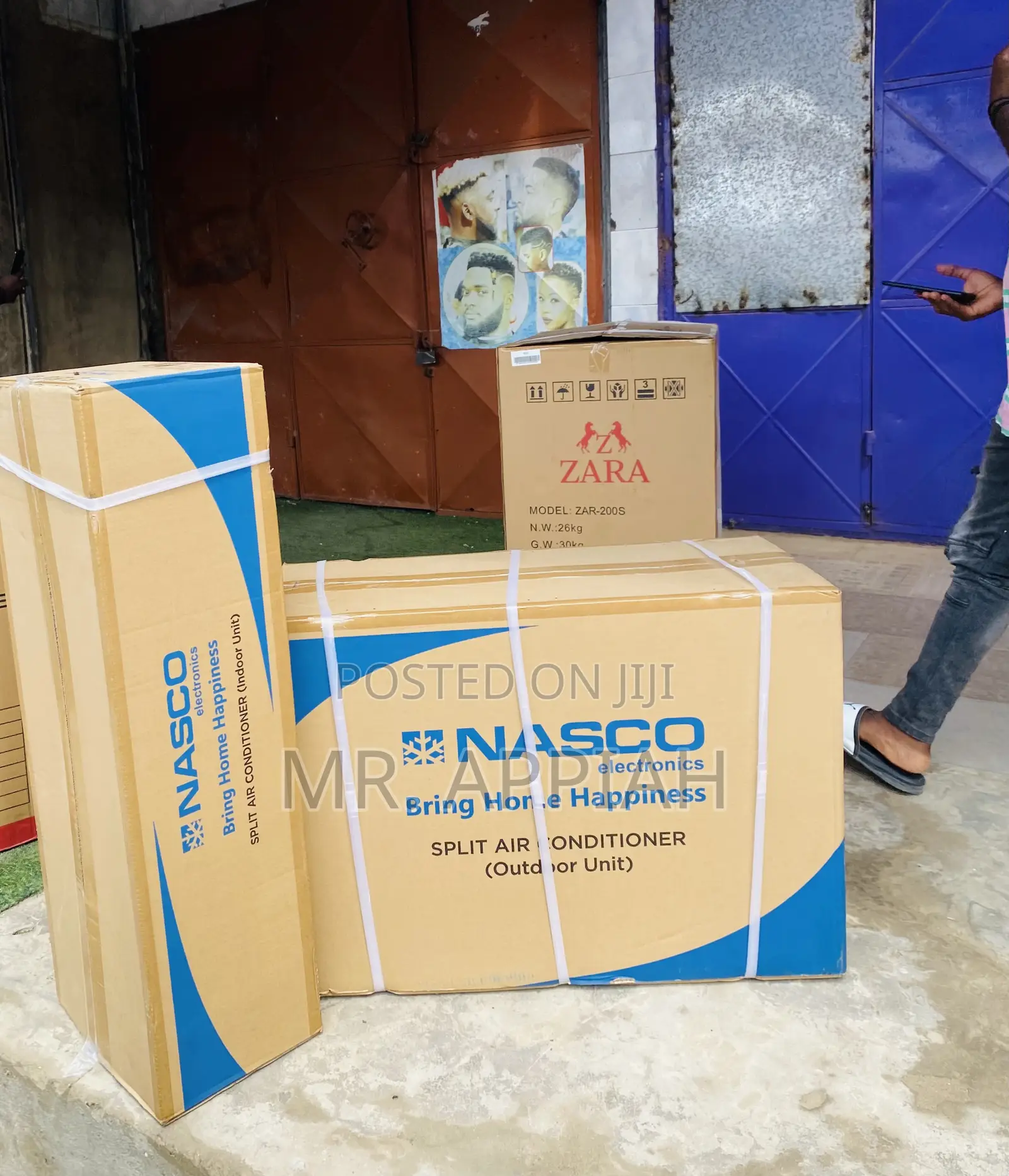 Nasco Split Type R410 Non Inverter Air Conditioner(White).