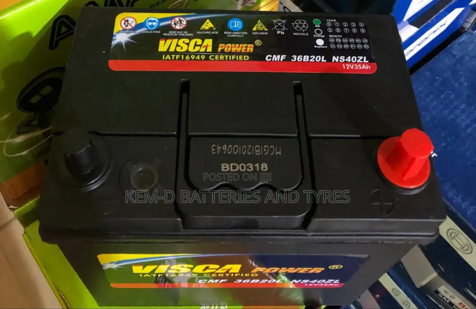 11 Plates Visca Battery 35ah