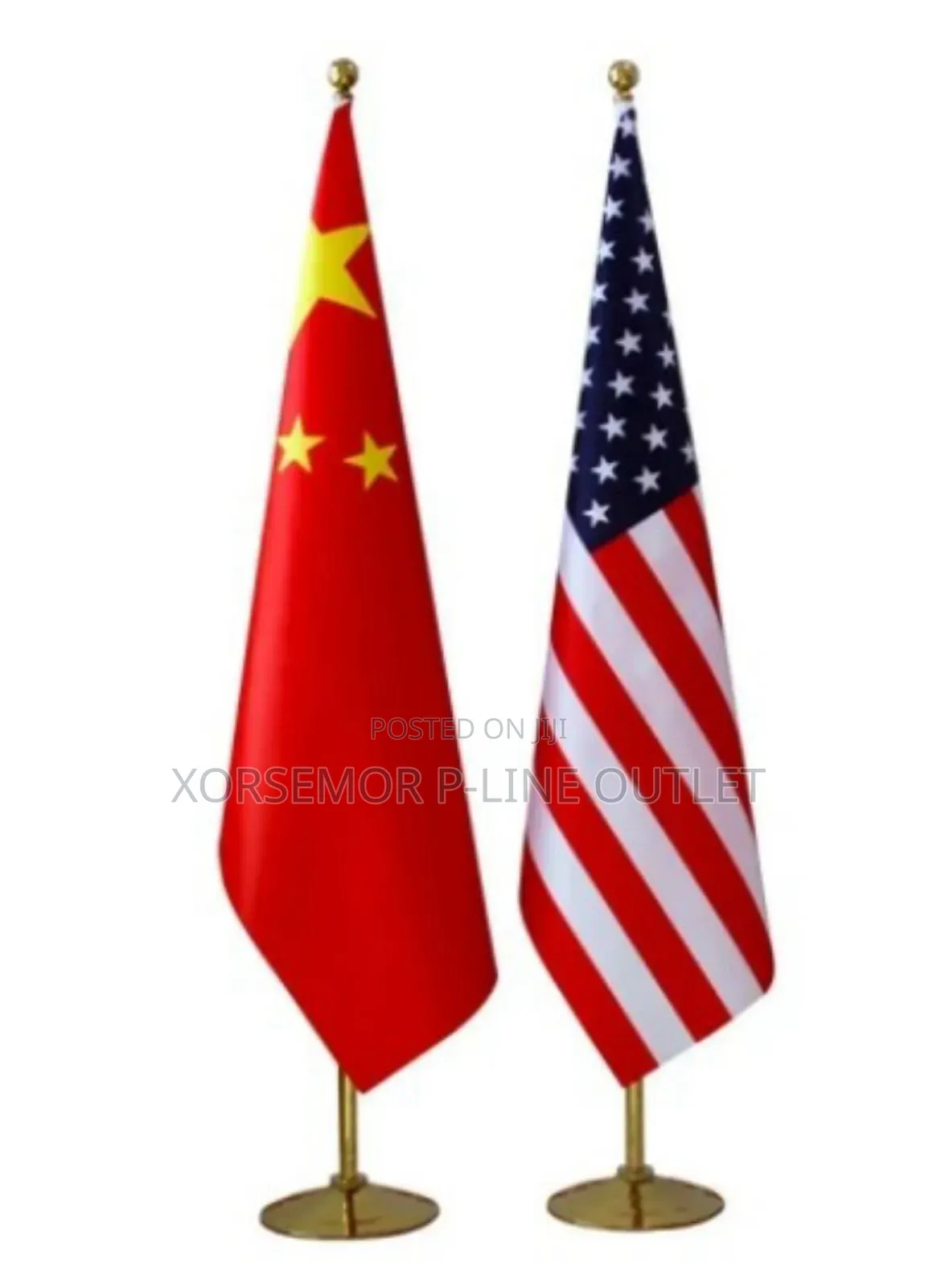 Metallic Flag Stands