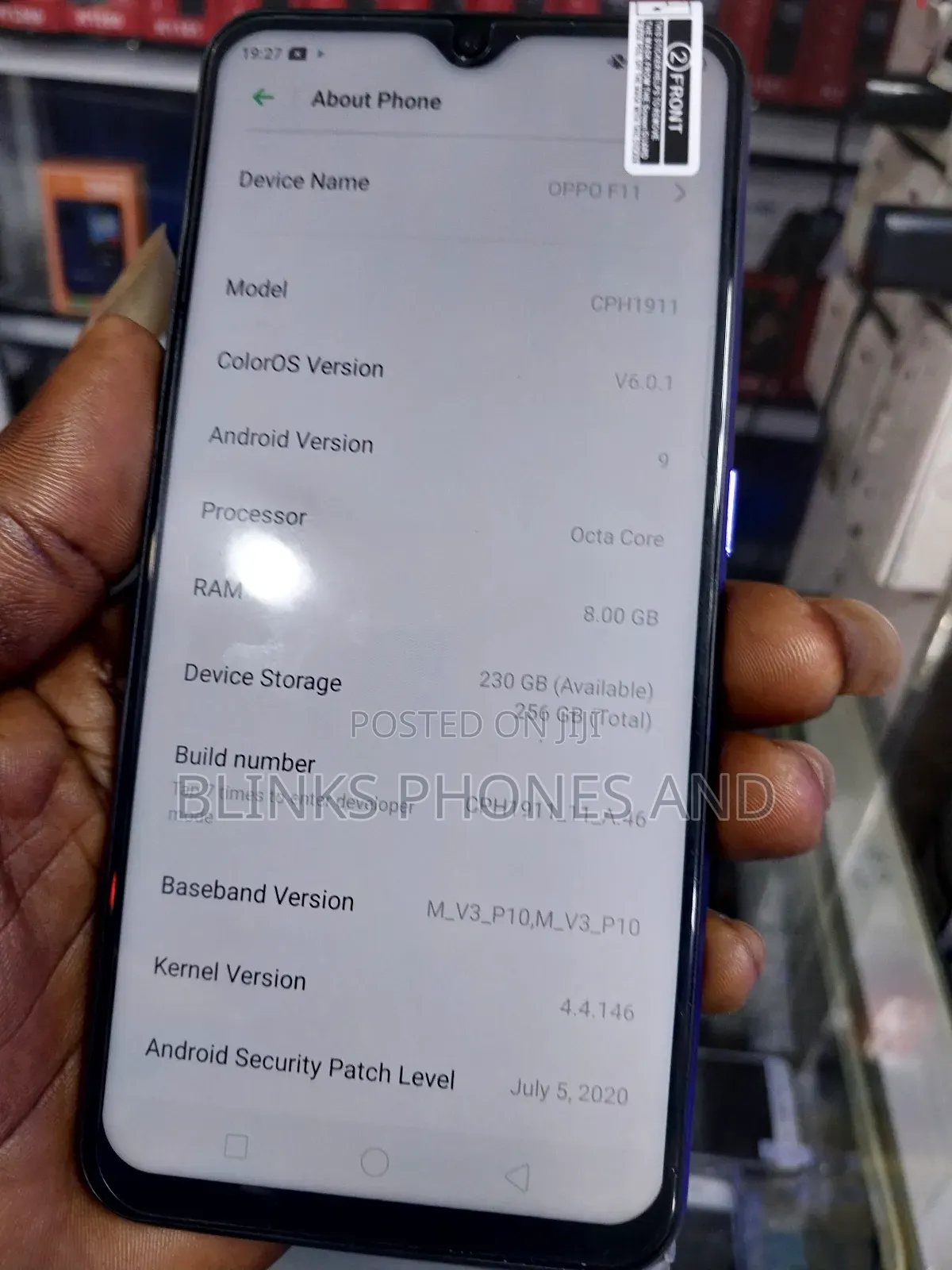 Oppo F11 256 GB Blue