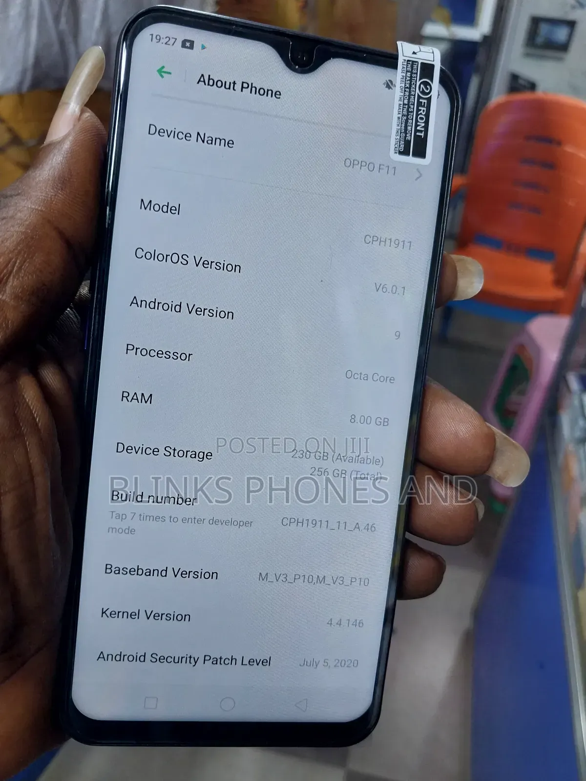 Oppo F11 256 GB Blue