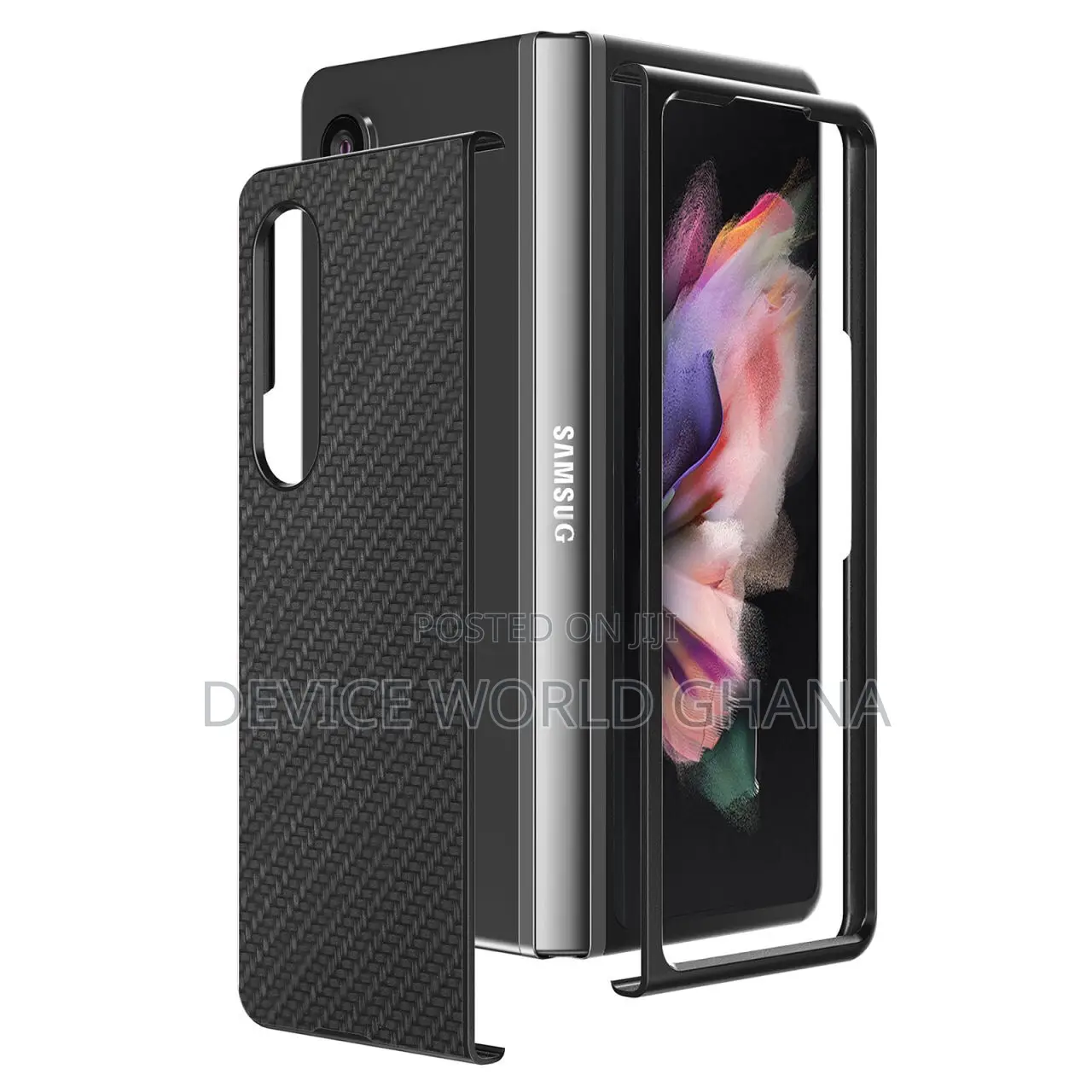 Carbon Fiber Pattern for Samsung Z Fold 7,6,5 ,4 and Fold 3