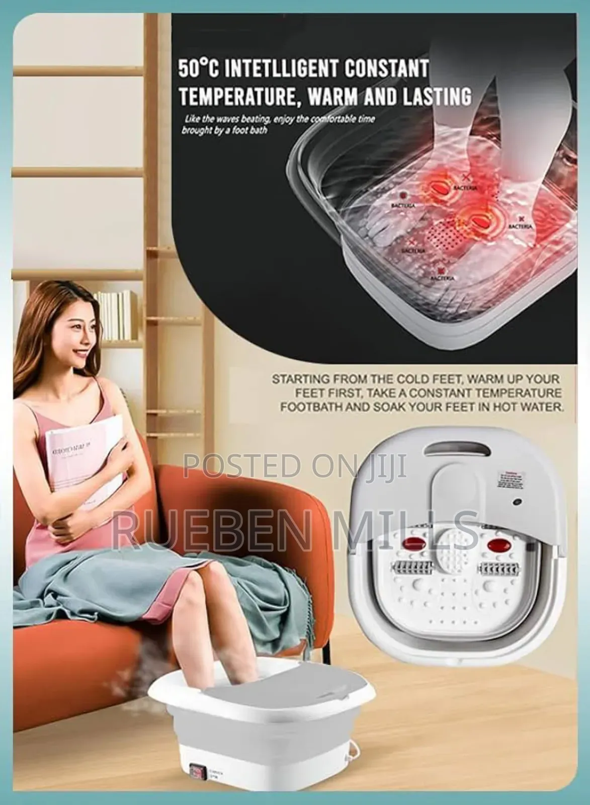 Pedicure Bowl Rf-368z Multifunctional Foot Bath Massager