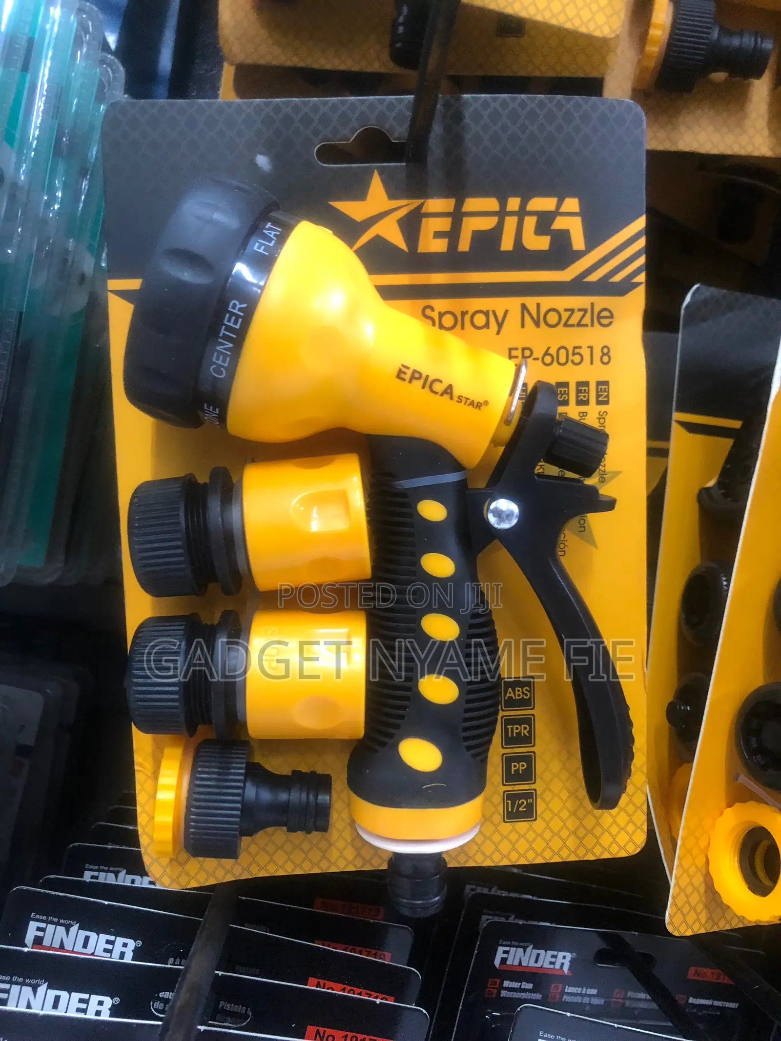 High Pressure Spray Nozzle With 3 Adapters