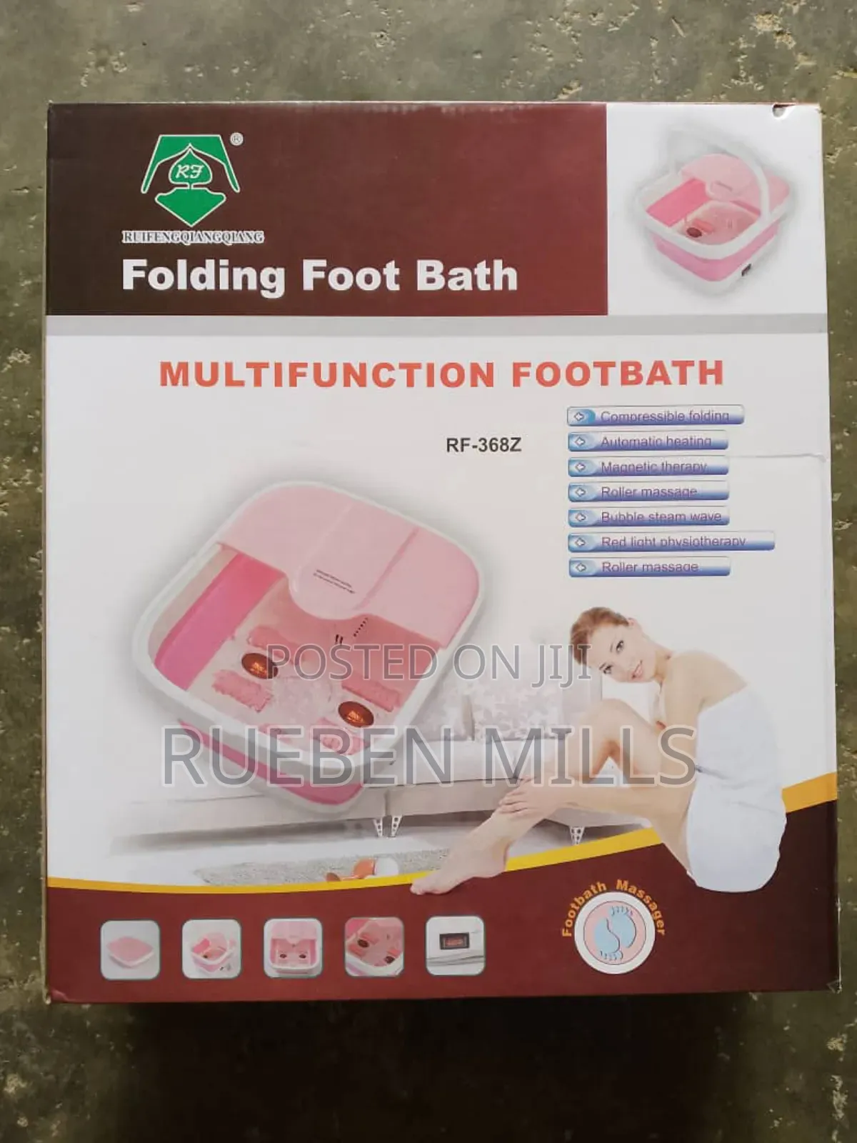 Professional Electric Footbath Massager Pedicure Bowl Rf368z