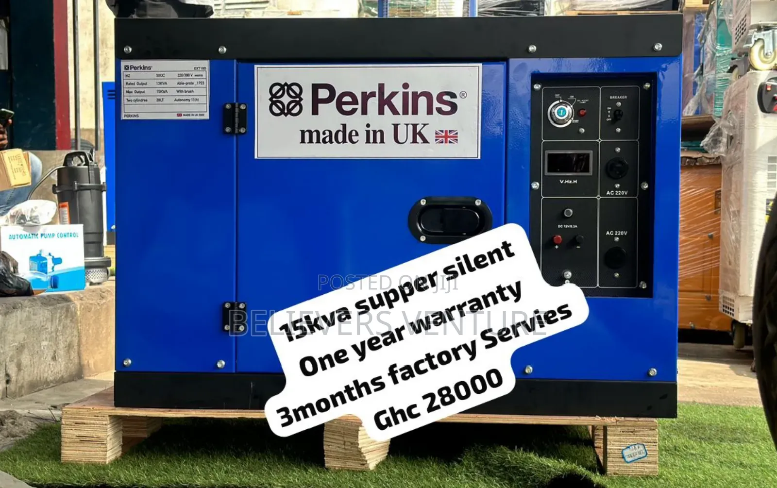 Super Quality Generator Silent Diesel 15kw 16500W Perkins