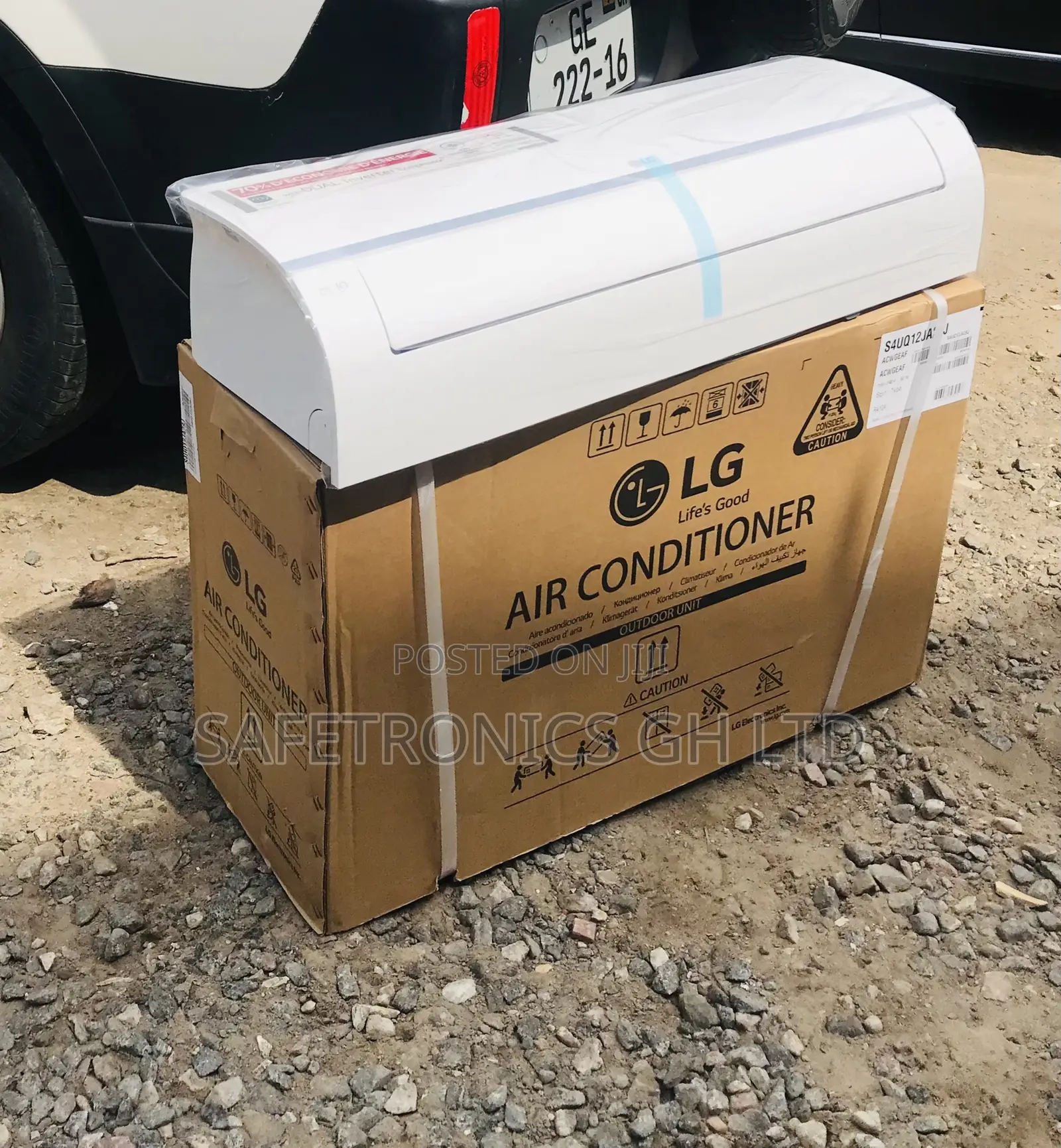 S4-Q24k23 R410 White LG Dual Inverter 2.5hp Gas AC