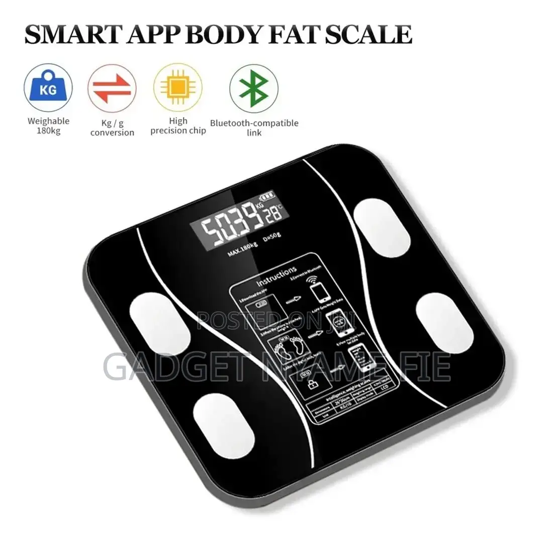 Smart Bathroom Body Scale
