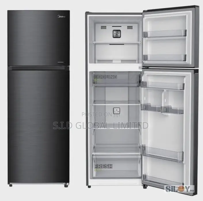 Superb MIDEA-173LTR-DOUBLE-DOOR-TOP-MOUNT-FRIDGE