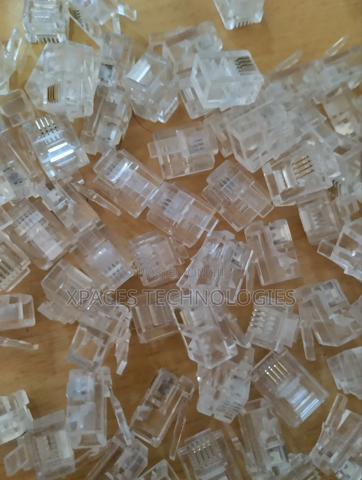 RJ11 4P4C Modular Connector for Flat Cable - (100 Pack)
