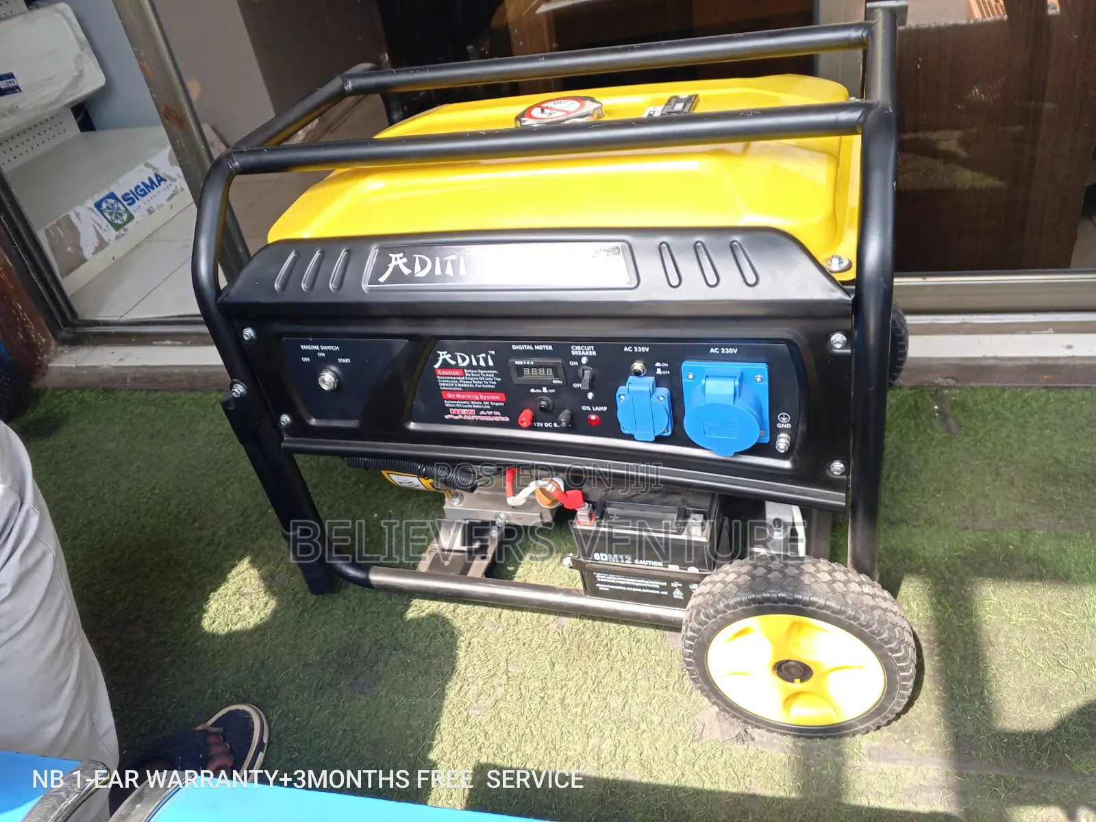 Aditi Generator 12kw 16000W Key Start Silent Petrol Geneset