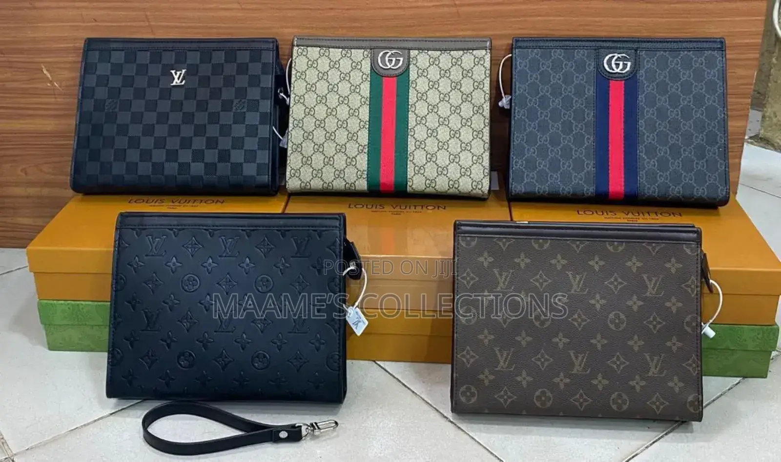 Louis Vuitton / Gucci Wallet for Men ( Comes in a Box)