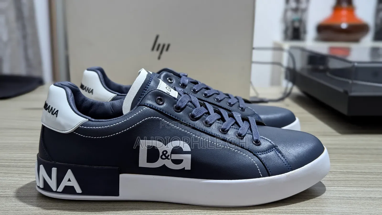 Men's Low Canvas Leather Sneakers