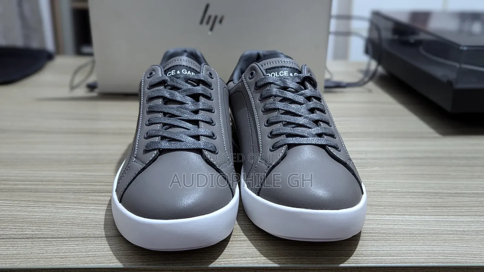 Men's Low Canvas Leather Sneakers